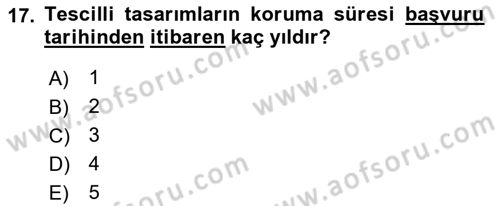 İşletme Hukuku Dersi 2021 - 2022 Yılı Yaz Okulu Sınav Soruları 17. Soru