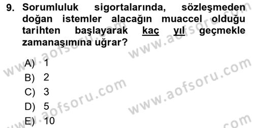İşletme Hukuku Dersi 2022 - 2023 Yılı Yaz Okulu Sınav Soruları 9. Soru