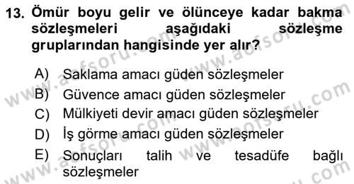 İşletme Hukuku Dersi 2023 - 2024 Yılı (Vize) Ara Sınav Soruları 13. Soru