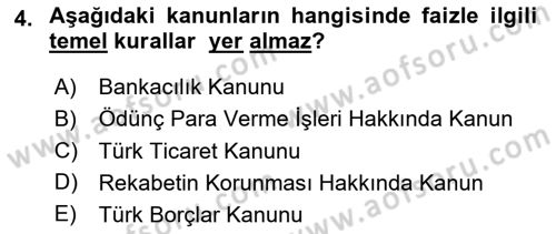 İşletme Hukuku Dersi 2023 - 2024 Yılı (Vize) Ara Sınav Soruları 4. Soru