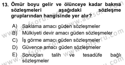 İşletme Hukuku Dersi 2024 - 2025 Yılı (Vize) Ara Sınav Soruları 13. Soru