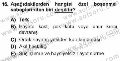 Medeni Hukuk 1 Dersi 2012 - 2013 Yılı Tek Ders Sınav Soruları 16. Soru
