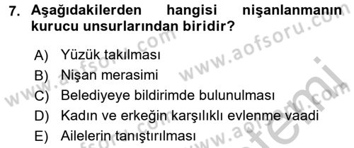 Medeni Hukuk 1 Dersi 2016 - 2017 Yılı 3 Ders Sınav Soruları 7. Soru
