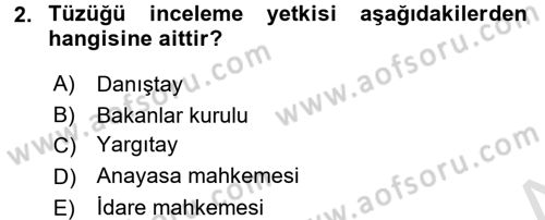 Medeni Hukuk 1 Dersi 2017 - 2018 Yılı (Vize) Ara Sınav Soruları 2. Soru