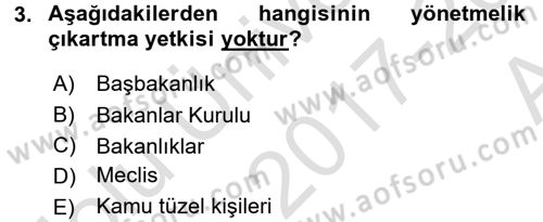 Medeni Hukuk 1 Dersi 2017 - 2018 Yılı (Vize) Ara Sınav Soruları 3. Soru