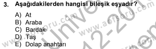 Medeni Hukuk 2 Dersi 2012 - 2013 Yılı (Final) Dönem Sonu Sınav Soruları 3. Soru