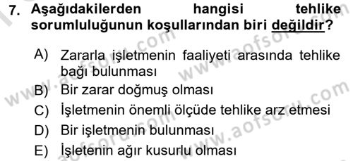 Medeni Hukuk 2 Dersi 2015 - 2016 Yılı (Final) Dönem Sonu Sınav Soruları 7. Soru