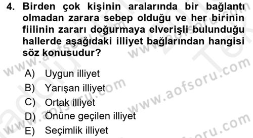 Medeni Hukuk 2 Dersi 2015 - 2016 Yılı Tek Ders Sınav Soruları 4. Soru