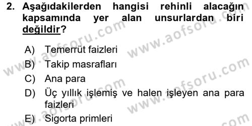 Medeni Hukuk 2 Dersi 2016 - 2017 Yılı 3 Ders Sınav Soruları 2. Soru