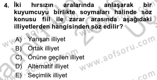 Medeni Hukuk 2 Dersi 2016 - 2017 Yılı 3 Ders Sınav Soruları 4. Soru