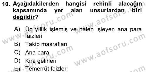 Medeni Hukuk 2 Dersi 2017 - 2018 Yılı (Vize) Ara Sınav Soruları 10. Soru