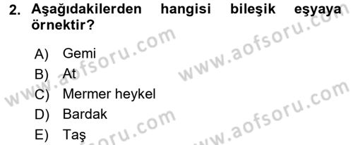 Medeni Hukuk 2 Dersi 2017 - 2018 Yılı (Vize) Ara Sınav Soruları 2. Soru