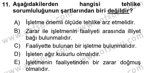 Medeni Hukuk 2 Dersi 2018 - 2019 Yılı Yaz Okulu Sınav Soruları 11. Soru