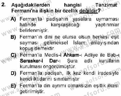 Türk Anayasa Hukuku Dersi Ara Sınavı Deneme Sınav Soruları 2. Soru