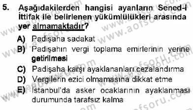 Türk Anayasa Hukuku Dersi Ara Sınavı Deneme Sınav Soruları 5. Soru