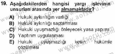 Türk Anayasa Hukuku Dersi 2012 - 2013 Yılı Tek Ders Sınav Soruları 19. Soru