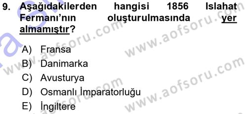 Türk Anayasa Hukuku Dersi 2015 - 2016 Yılı (Vize) Ara Sınav Soruları 9. Soru