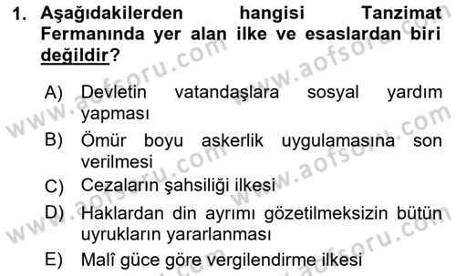 Türk Anayasa Hukuku Dersi 2019 - 2020 Yılı (Vize) Ara Sınavı 1. Soru