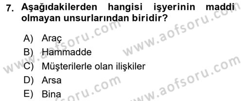 İş Ve Sosyal Güvenlik Hukuku Dersi 2023 - 2024 Yılı (Vize) Ara Sınavı 7. Soru