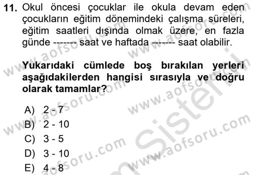 İş Ve Sosyal Güvenlik Hukuku Dersi 2024 - 2025 Yılı (Vize) Ara Sınav Soruları 11. Soru