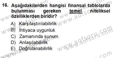 Muhasebe ve Hukuk Dersi 2012 - 2013 Yılı (Vize) Ara Sınav Soruları 16. Soru