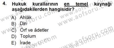 Muhasebe ve Hukuk Dersi 2012 - 2013 Yılı (Vize) Ara Sınav Soruları 4. Soru
