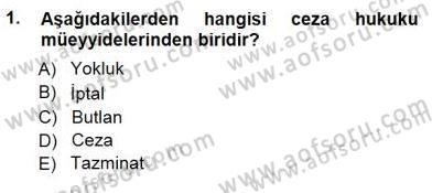 Muhasebe ve Hukuk Dersi 2012 - 2013 Yılı (Final) Dönem Sonu Sınav Soruları 1. Soru