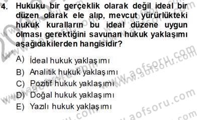 Muhasebe ve Hukuk Dersi 2013 - 2014 Yılı (Vize) Ara Sınav Soruları 4. Soru