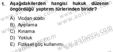 Muhasebe ve Hukuk Dersi 2013 - 2014 Yılı (Final) Dönem Sonu Sınav Soruları 1. Soru