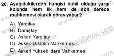 Muhasebe ve Hukuk Dersi 2013 - 2014 Yılı (Final) Dönem Sonu Sınav Soruları 20. Soru