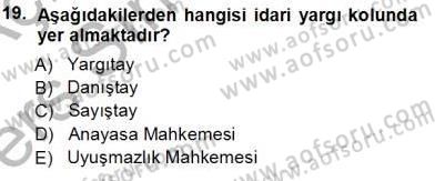 Muhasebe ve Hukuk Dersi 2013 - 2014 Yılı Tek Ders Sınav Soruları 19. Soru