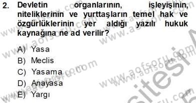 Muhasebe ve Hukuk Dersi 2014 - 2015 Yılı (Vize) Ara Sınav Soruları 2. Soru