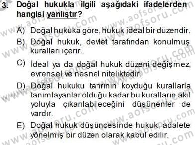 Muhasebe ve Hukuk Dersi 2014 - 2015 Yılı (Vize) Ara Sınav Soruları 3. Soru
