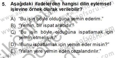 Muhasebe ve Hukuk Dersi 2014 - 2015 Yılı (Vize) Ara Sınav Soruları 5. Soru
