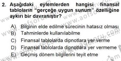 Muhasebe ve Hukuk Dersi 2015 - 2016 Yılı (Final) Dönem Sonu Sınav Soruları 2. Soru