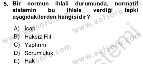 Muhasebe ve Hukuk Dersi 2017 - 2018 Yılı (Vize) Ara Sınav Soruları 5. Soru