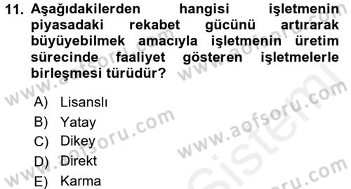 Muhasebe ve Hukuk Dersi 2017 - 2018 Yılı (Final) Dönem Sonu Sınav Soruları 11. Soru