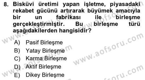 Muhasebe ve Hukuk Dersi 2019 - 2020 Yılı (Final) Dönem Sonu Sınav Soruları 8. Soru