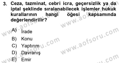 Muhasebe ve Hukuk Dersi 2020 - 2021 Yılı Yaz Okulu Sınav Soruları 3. Soru