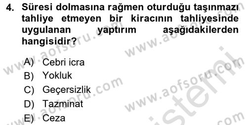 Muhasebe ve Hukuk Dersi 2020 - 2021 Yılı Yaz Okulu Sınav Soruları 4. Soru