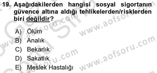 Muhasebe ve Hukuk Dersi 2022 - 2023 Yılı (Final) Dönem Sonu Sınav Soruları 19. Soru