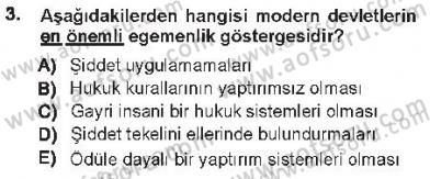 Hukukun Temel Kavramları 1 Dersi 2012 - 2013 Yılı Tek Ders Sınav Soruları 3. Soru