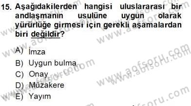 Hukukun Temel Kavramları 1 Dersi 2014 - 2015 Yılı (Vize) Ara Sınav Soruları 15. Soru