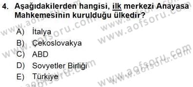 Hukukun Temel Kavramları 1 Dersi 2015 - 2016 Yılı (Final) Dönem Sonu Sınav Soruları 4. Soru