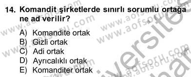 Hukukun Temel Kavramları 2 Dersi 2012 - 2013 Yılı (Vize) Ara Sınav Soruları 14. Soru