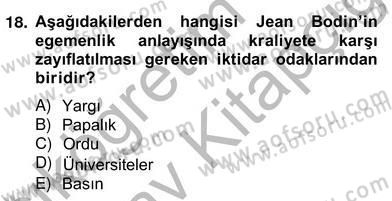 Hukukun Temel Kavramları 2 Dersi 2012 - 2013 Yılı (Vize) Ara Sınav Soruları 18. Soru