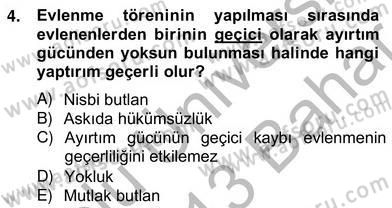 Hukukun Temel Kavramları 2 Dersi 2012 - 2013 Yılı (Vize) Ara Sınav Soruları 4. Soru
