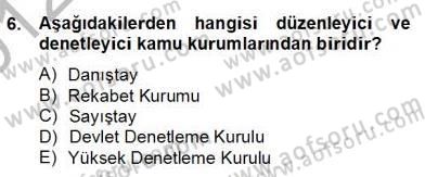 Hukukun Temel Kavramları 2 Dersi 2012 - 2013 Yılı (Final) Dönem Sonu Sınav Soruları 6. Soru