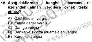 Hukukun Temel Kavramları 2 Dersi 2013 - 2014 Yılı Tek Ders Sınav Soruları 15. Soru