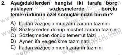 Hukukun Temel Kavramları 2 Dersi 2013 - 2014 Yılı Tek Ders Sınav Soruları 2. Soru